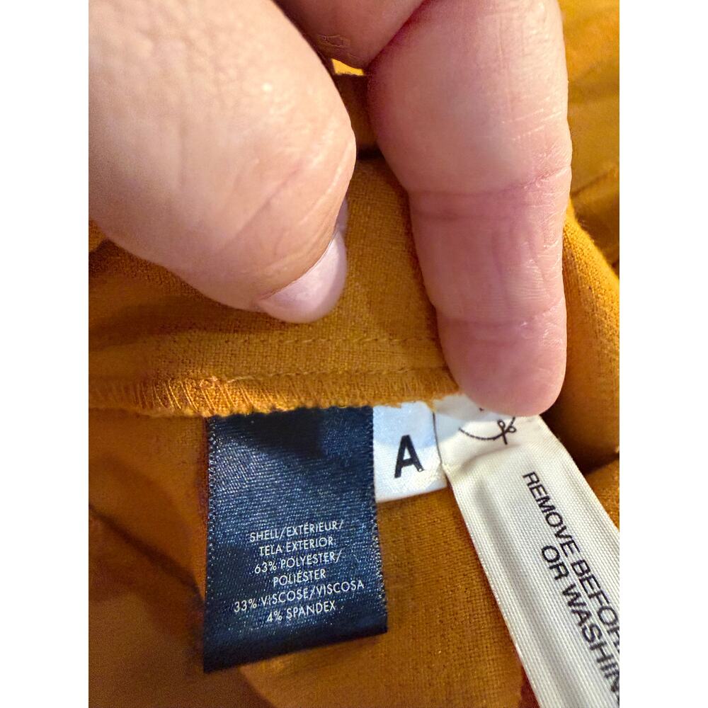Ann Taylor Golden Yellow Shift Dress – Size 8P (Petite) - Picture 4 of 6